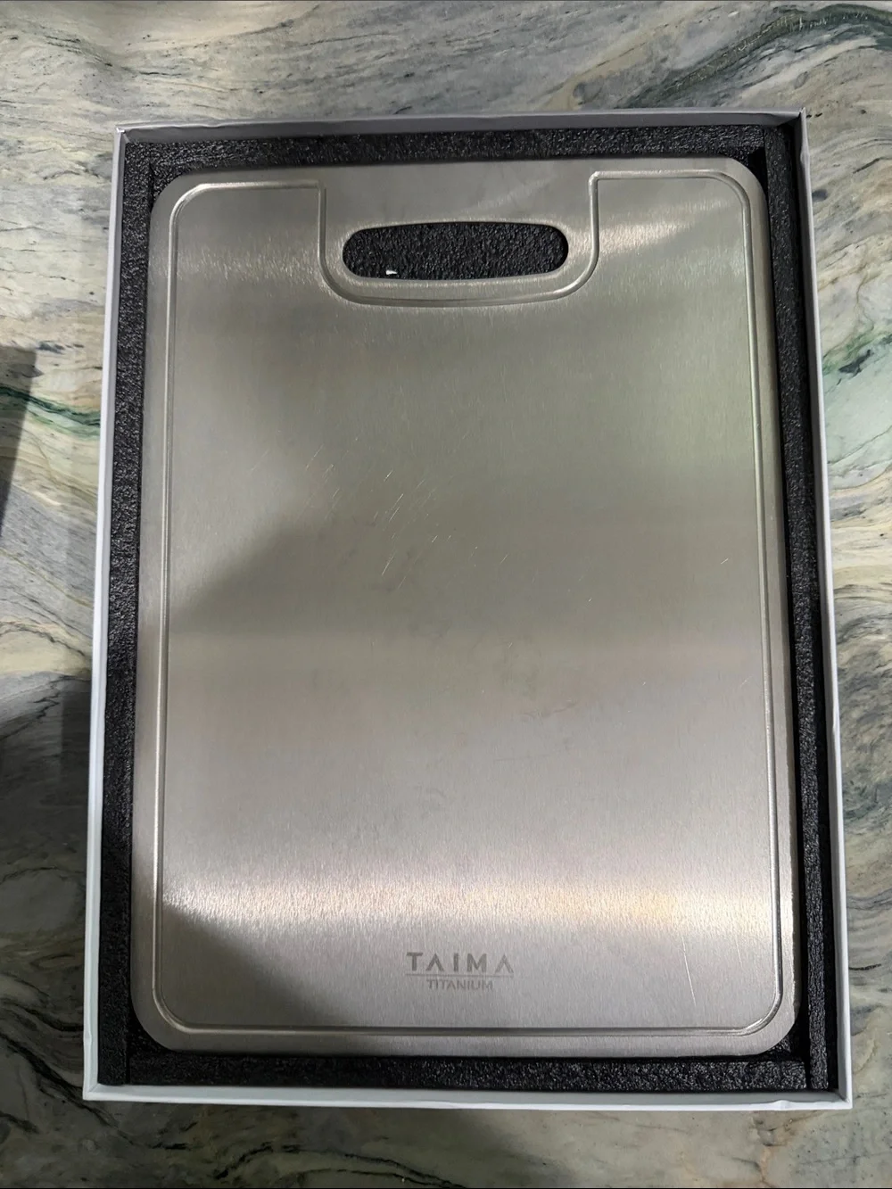 Taima Titanium Cutting Board - Silver